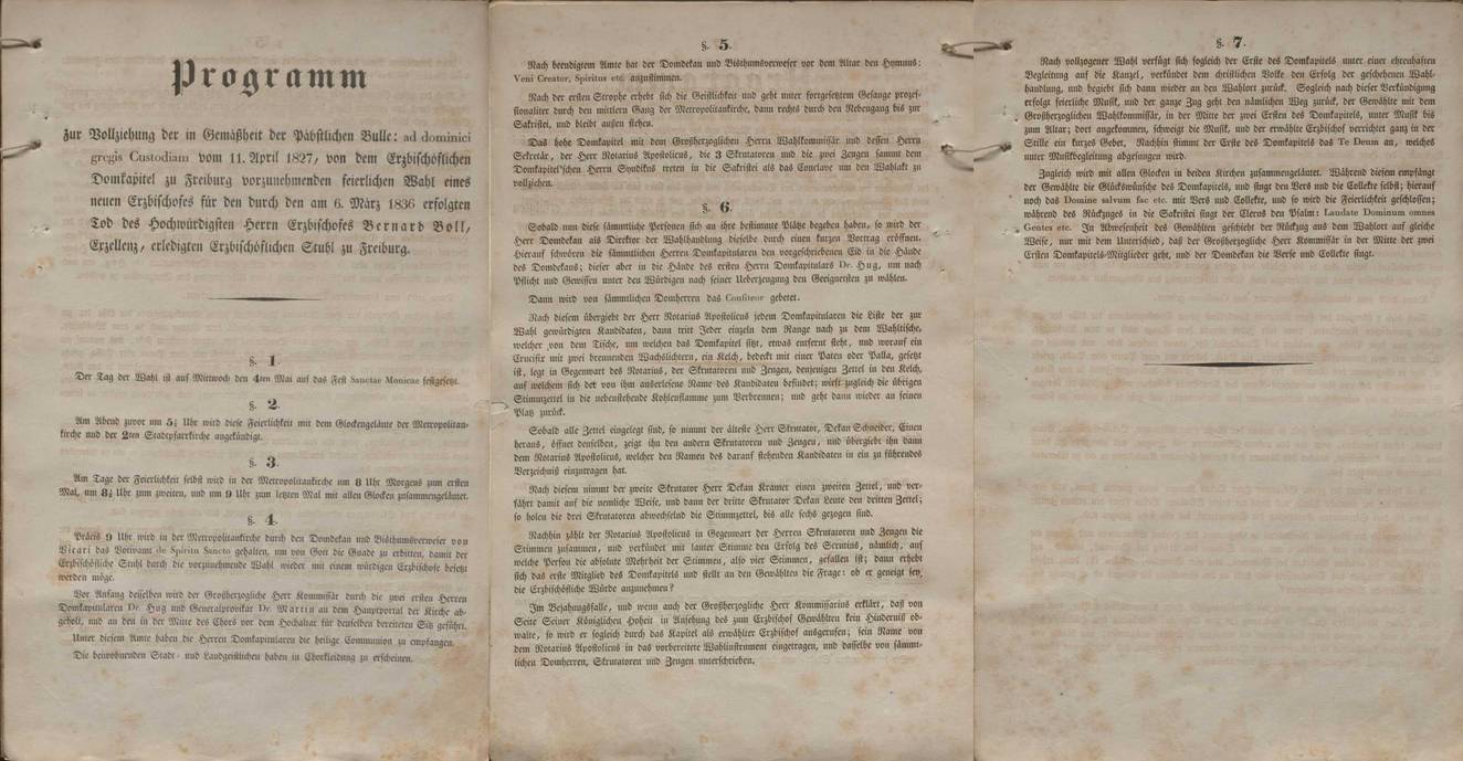 Quelle: EAF, ID 144 Wahl 1836, Programm (aus: EAF, B1/85)