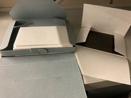 verpackte Glasplatten