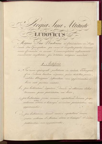 Dotationsurkunde 1827